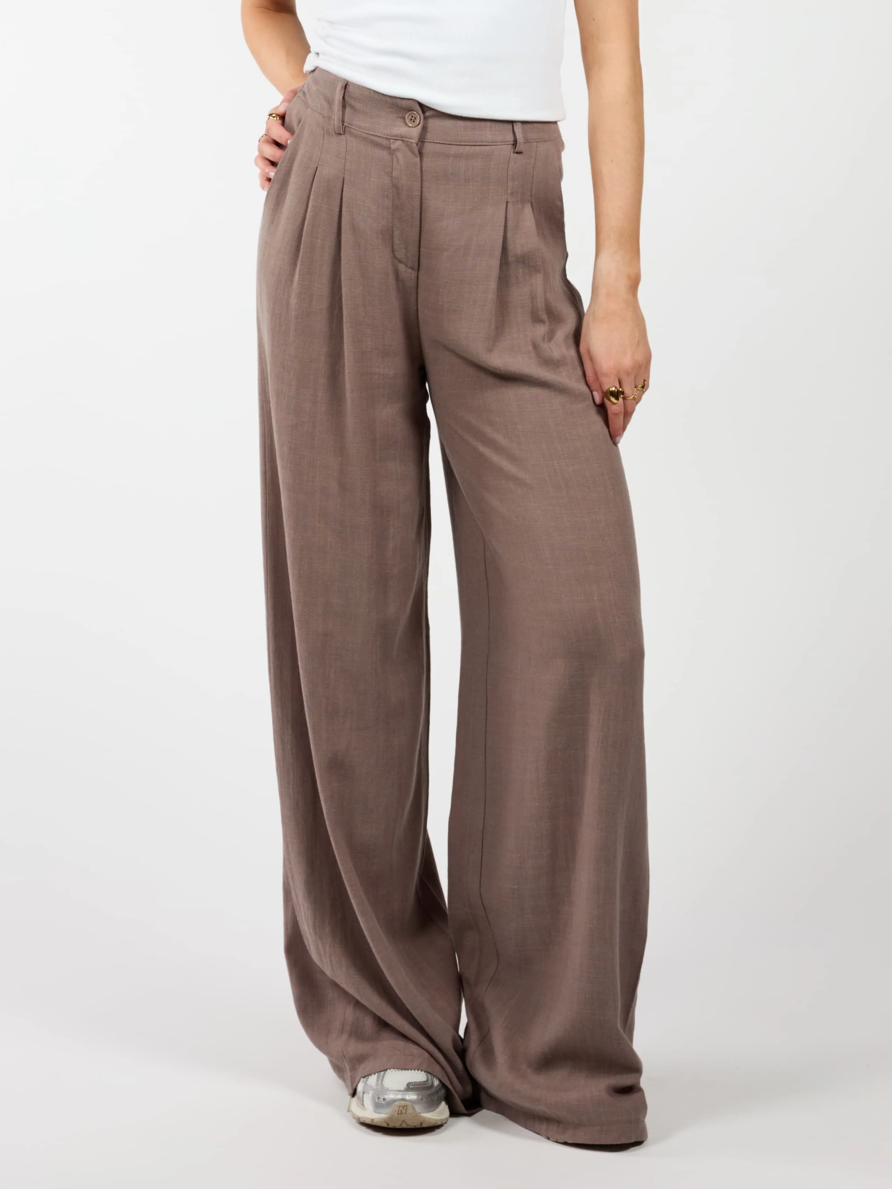 Maryn pants | Linnen | Taupe | Tall