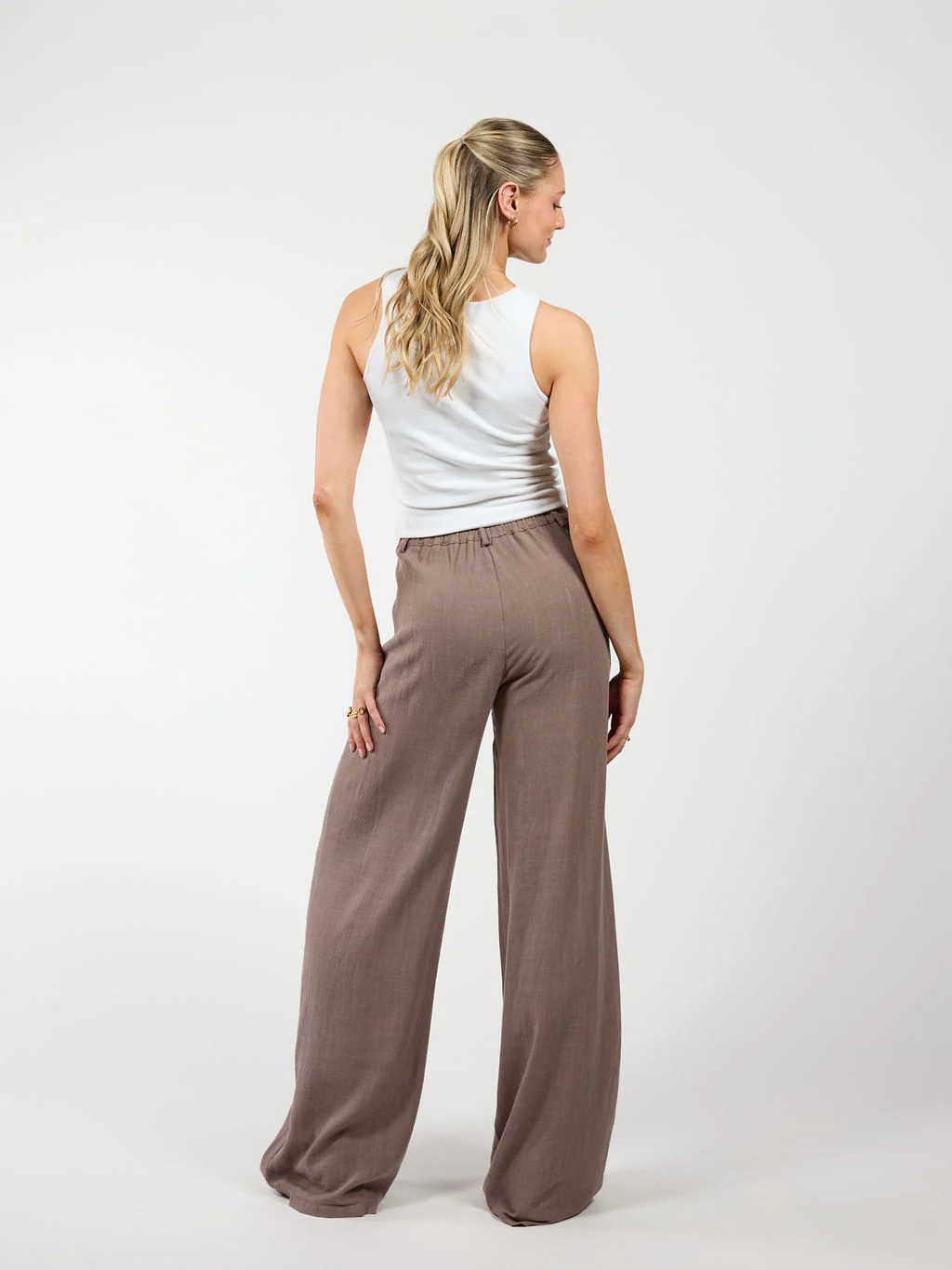 Maryn pants | Linnen | Taupe | Tall - Image 6