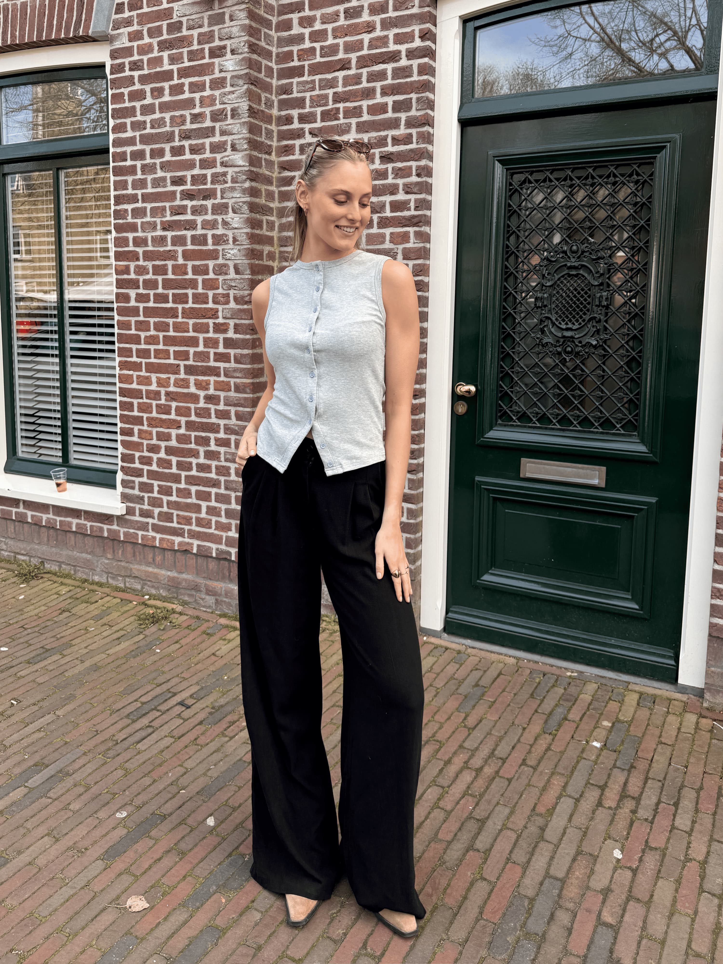 Maryn pants | Linnen | Zwart | Tall - Image 2