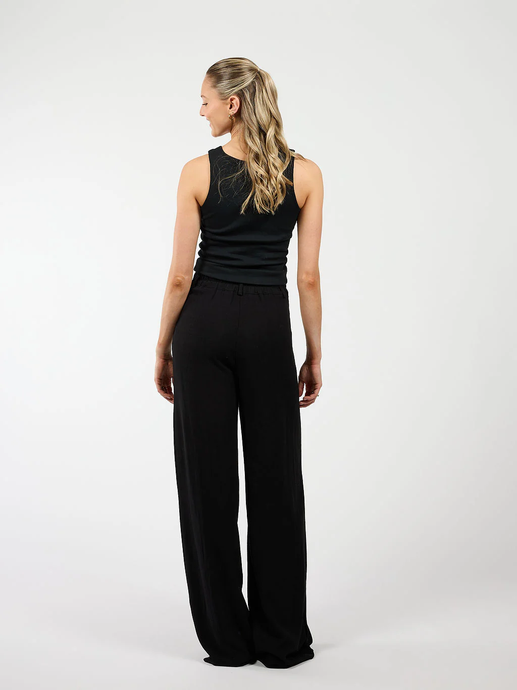 Maryn pants | Linnen | Zwart | Tall - Image 5