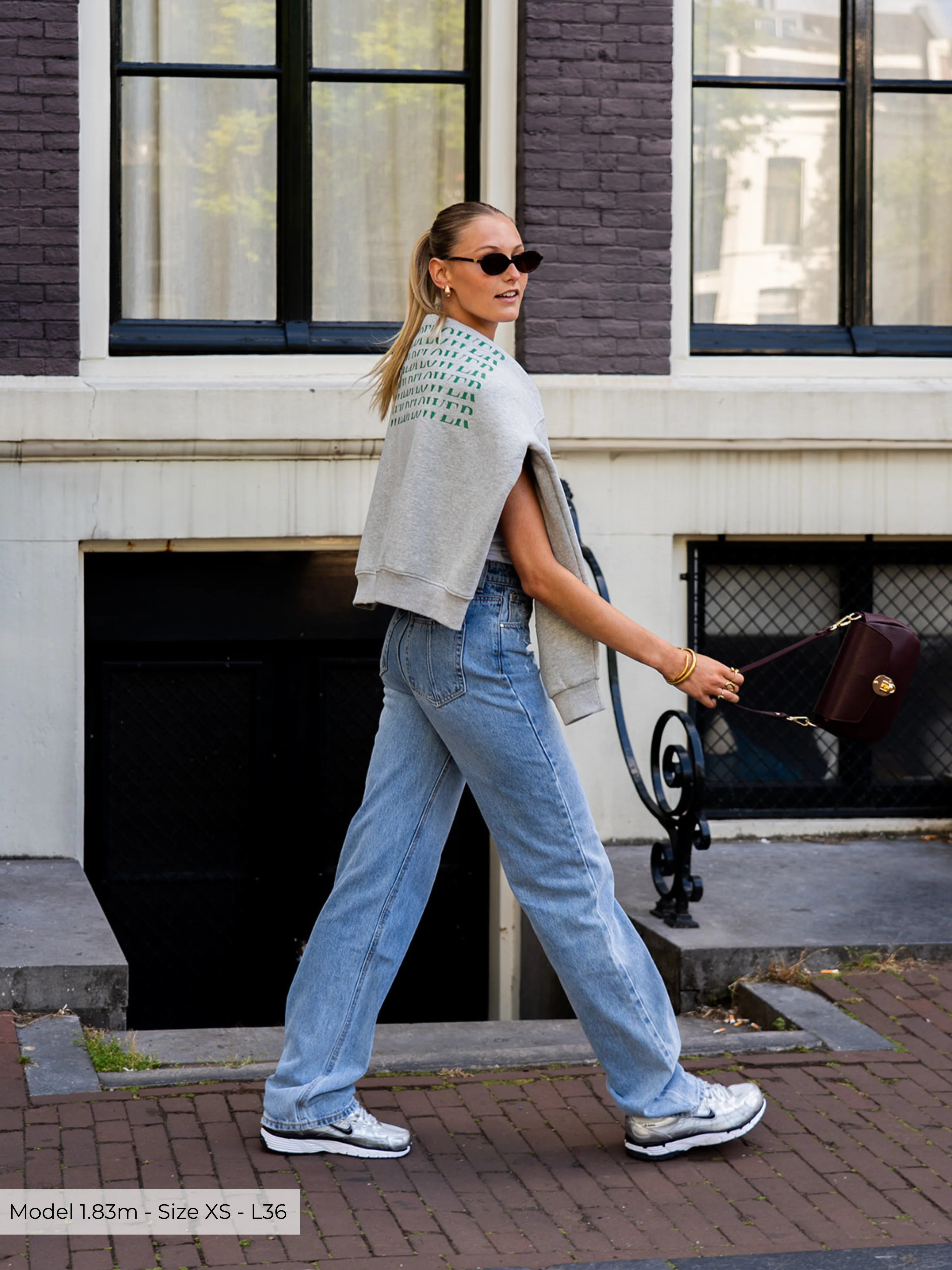May Wide Leg Jeans | Blue | Tall - Image 6