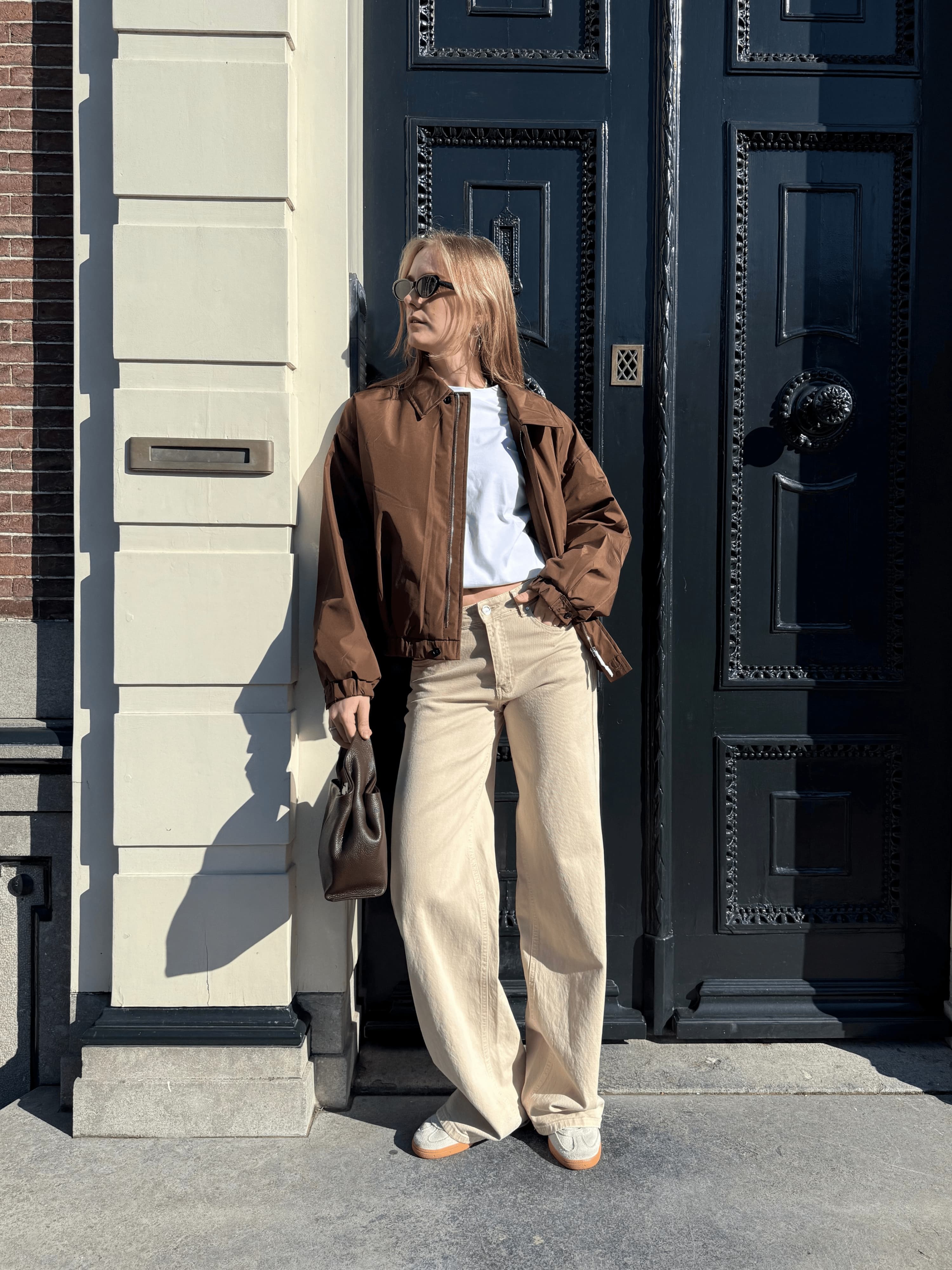 Mira | Super Wide Leg Jeans | Cappuccino | Stretch | Tall - Image 3