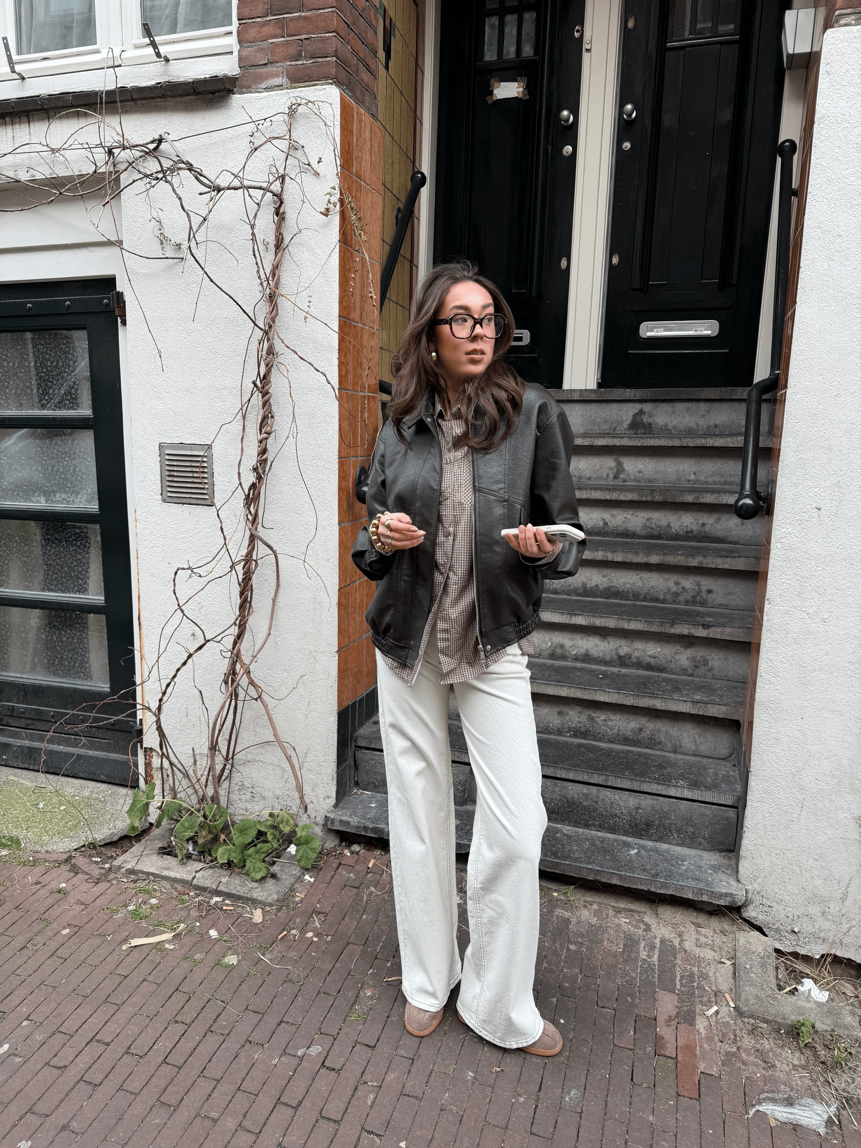 Mira | Super Wide Leg Jeans | Cream | Stretch | Tall - Image 9