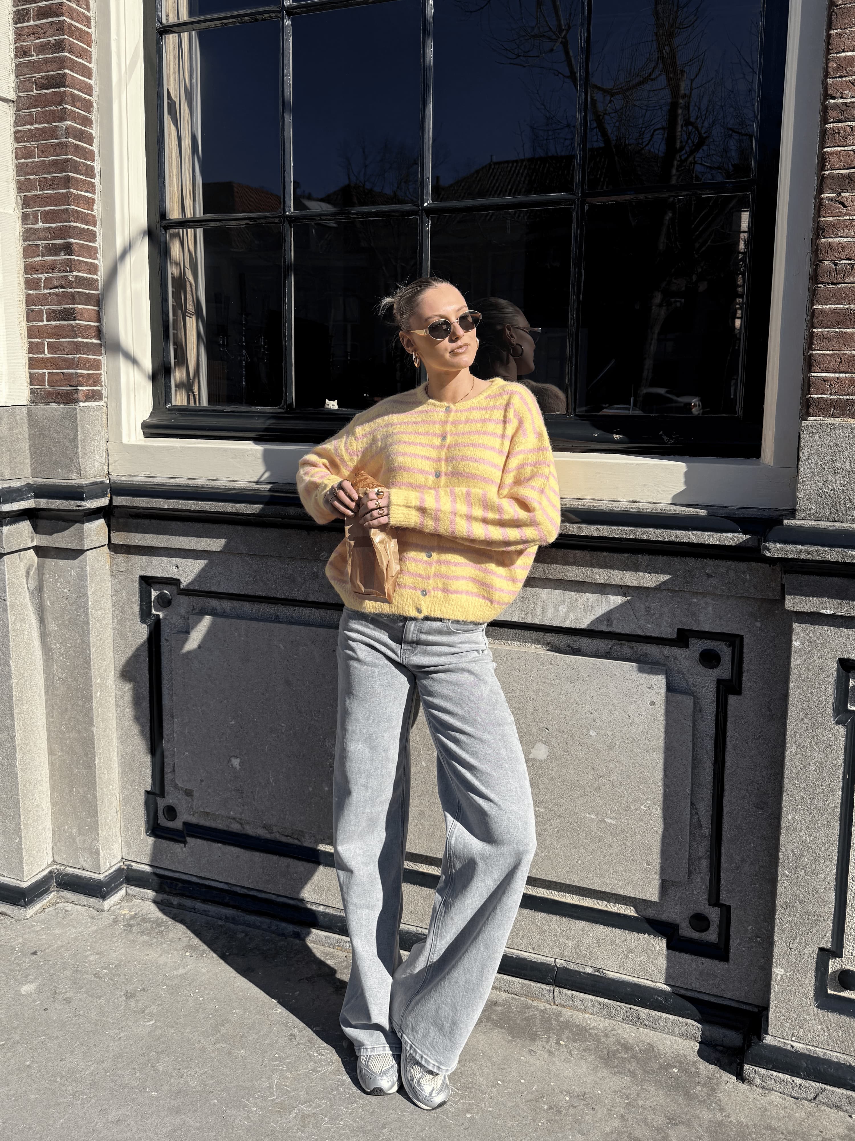 Mira | Super Wide Leg Jeans | Grijs | Stretch | Tall - Image 6