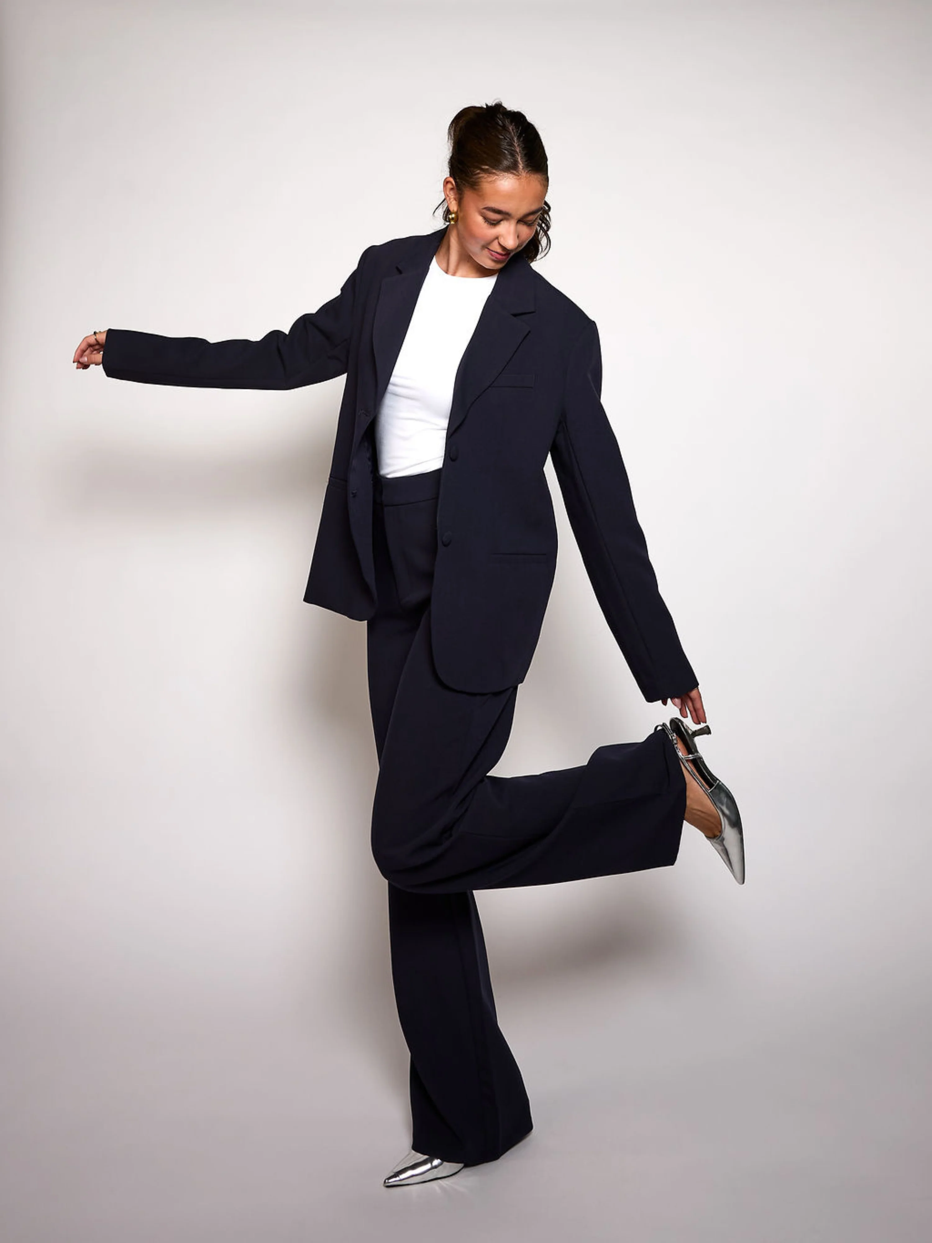 Nova oversized blazer | Navy | Tall - Image 3