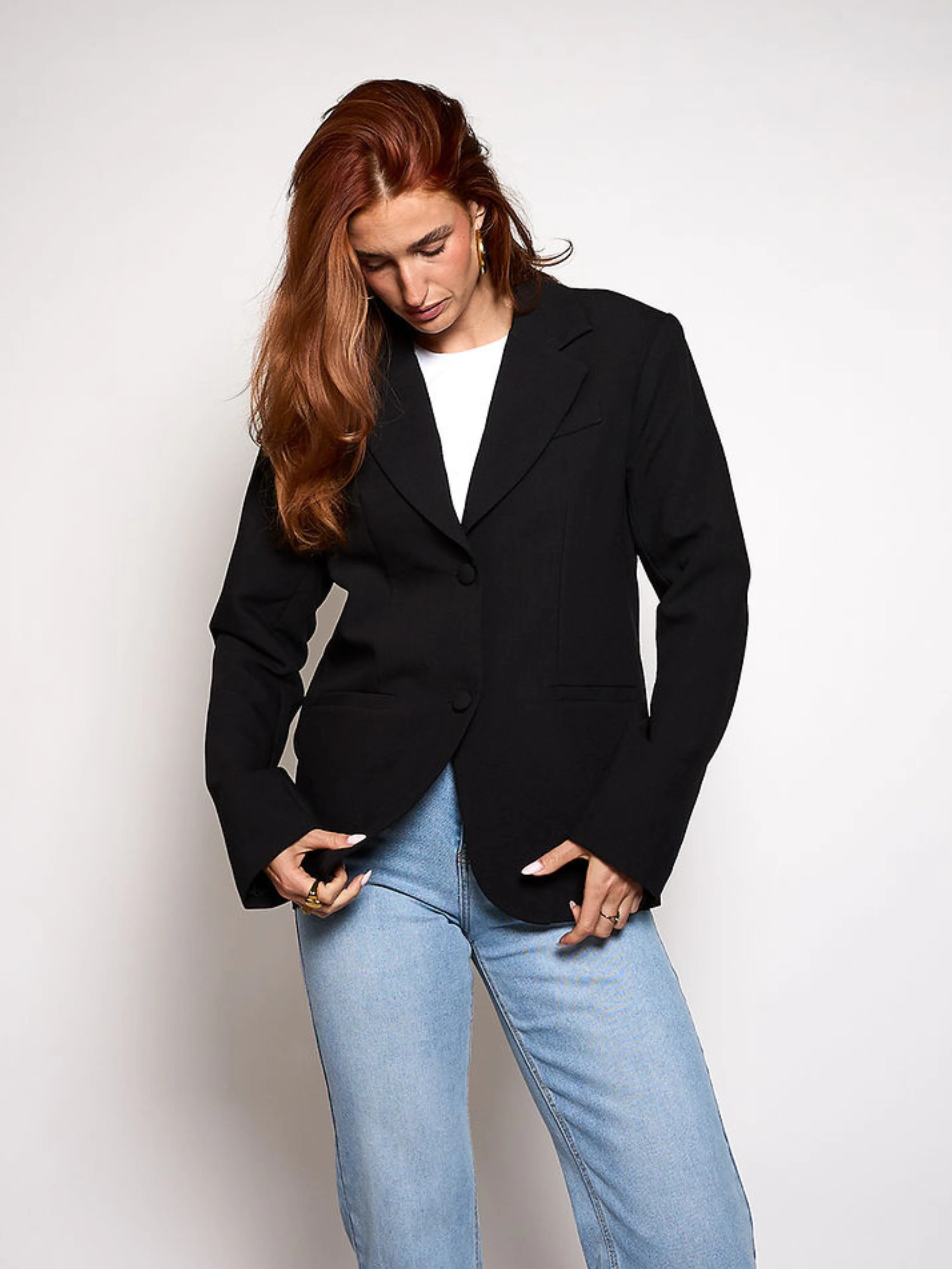 Nova oversized blazer | Zwart | Tall - Image 4