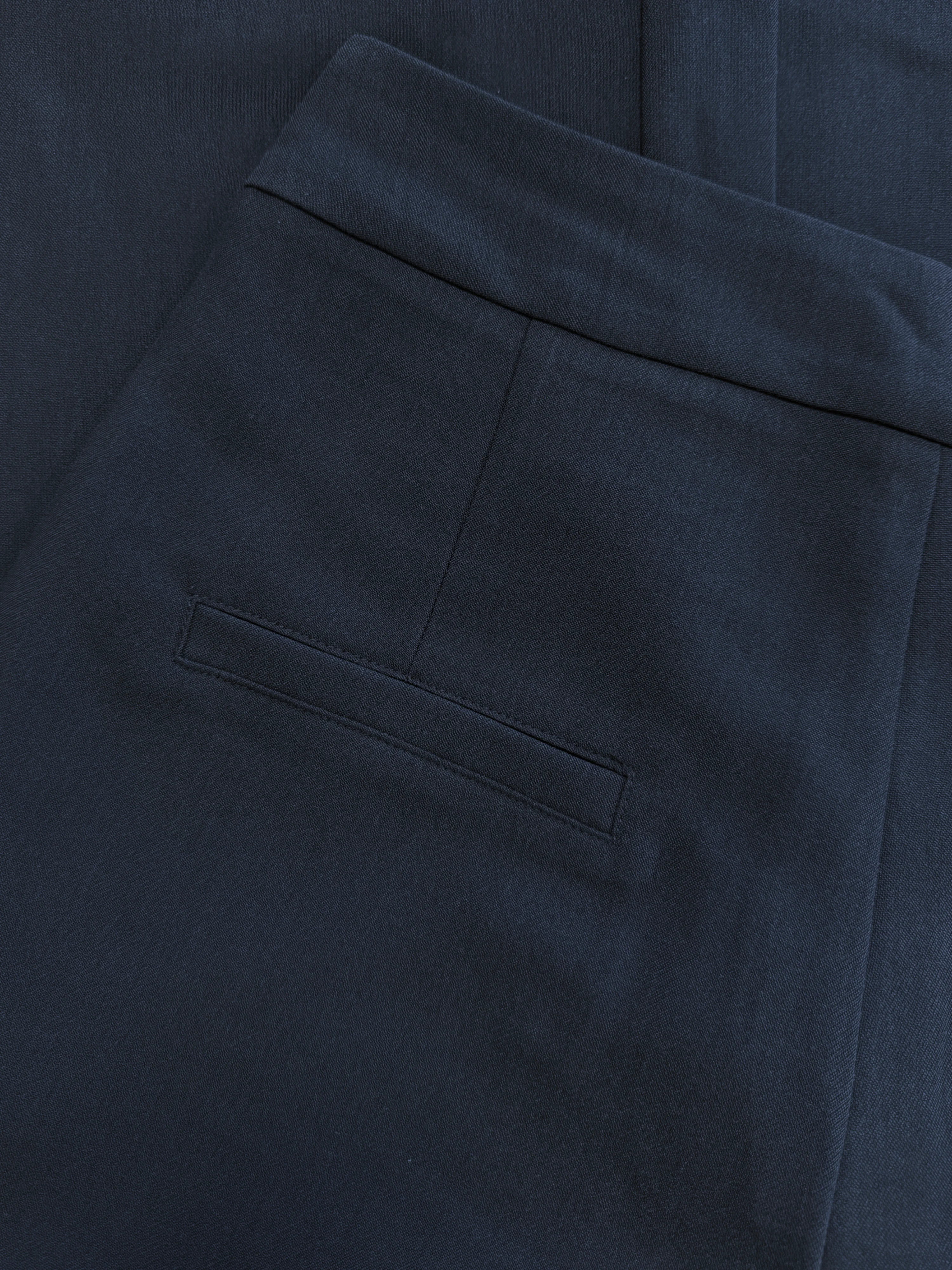 Nova | Wide leg pantalon met knoop | Navy | Tall - Image 6