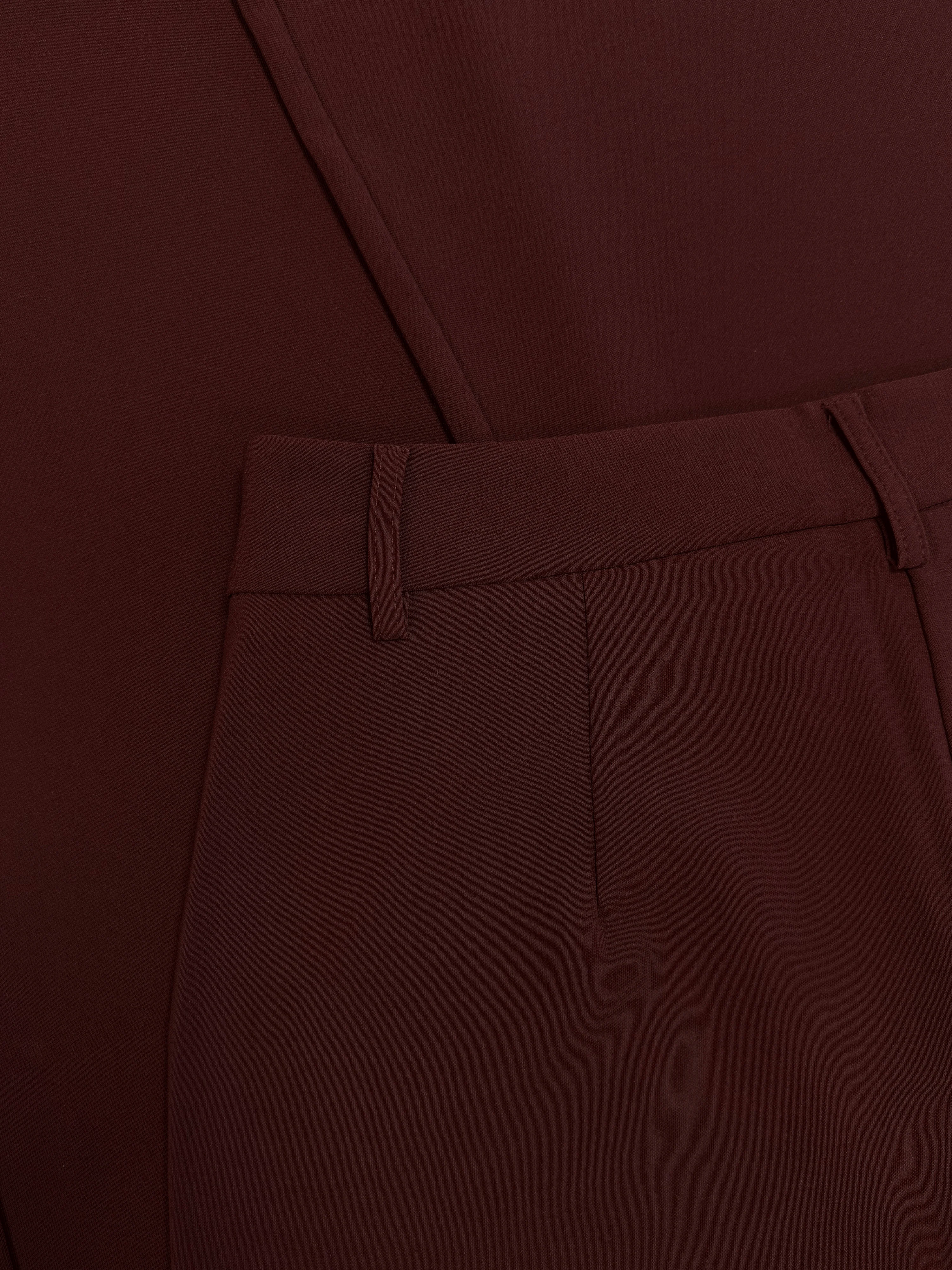 Romi Pantalon | Mid-waist | Bordeaux | Tall - Image 8