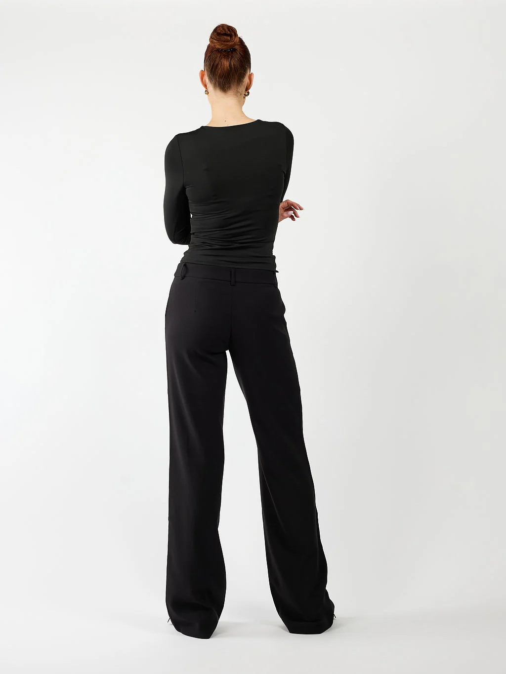 Romi Pantalon | Mid-waist | Zwart | Tall - Image 5