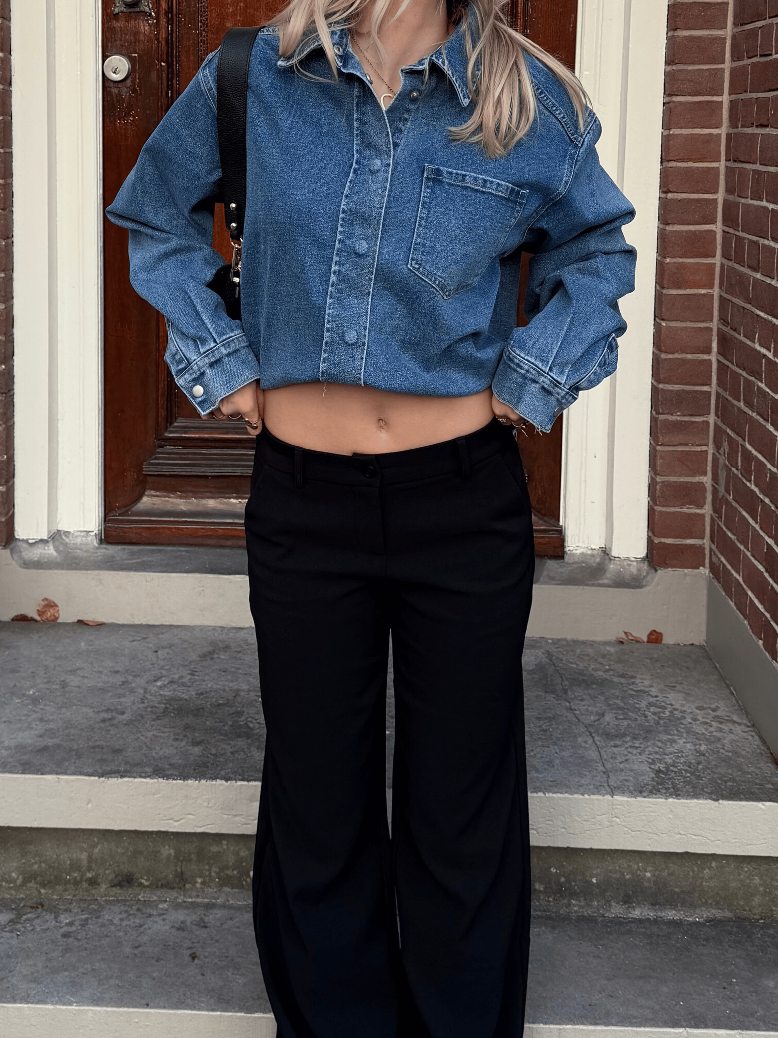 Romi Pantalon | Mid-waist | Zwart | Tall - Image 7