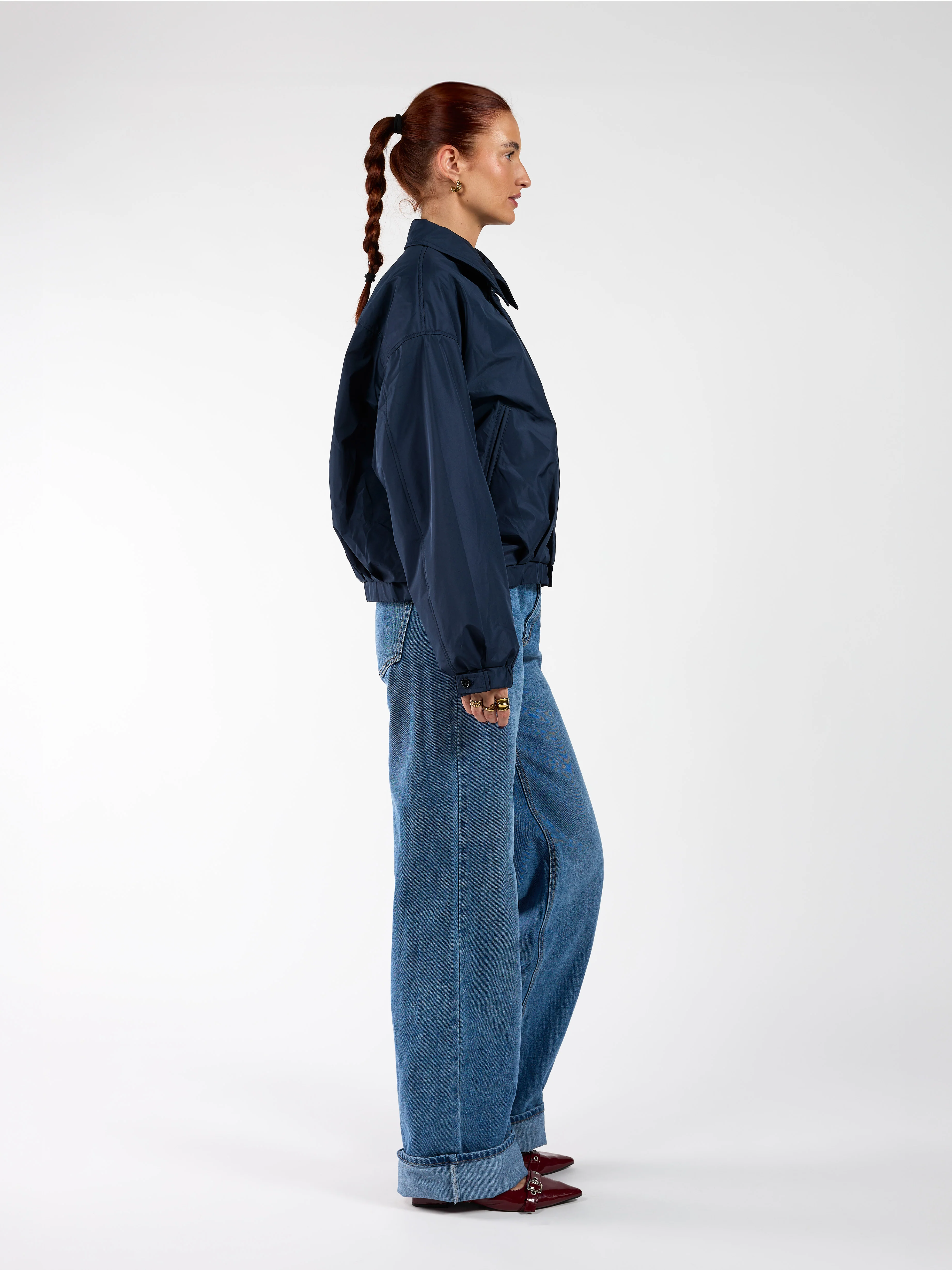 Rose bomber jacket | Navy | Tall - Image 7