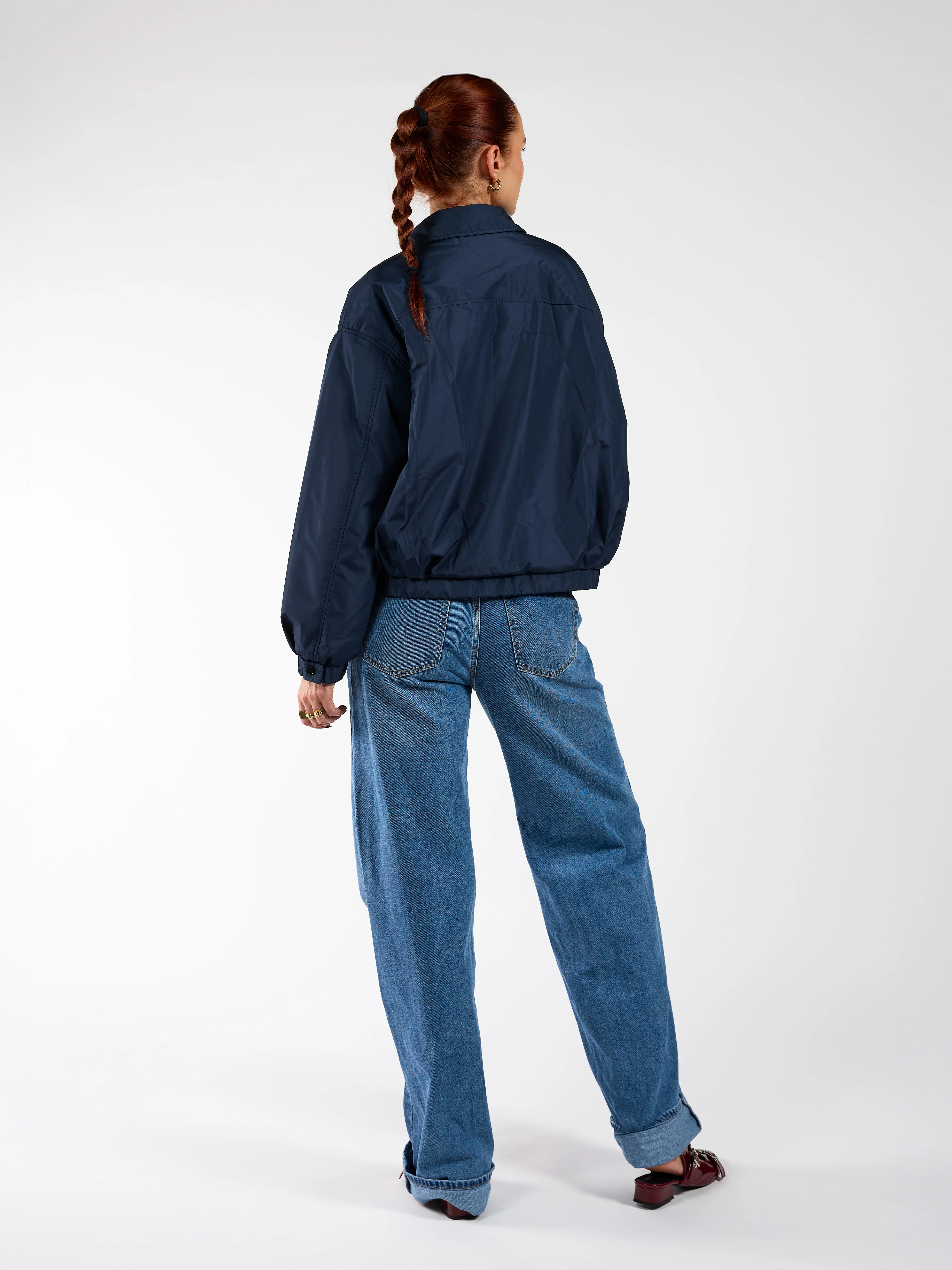 Rose bomber jacket | Navy | Tall - Image 9