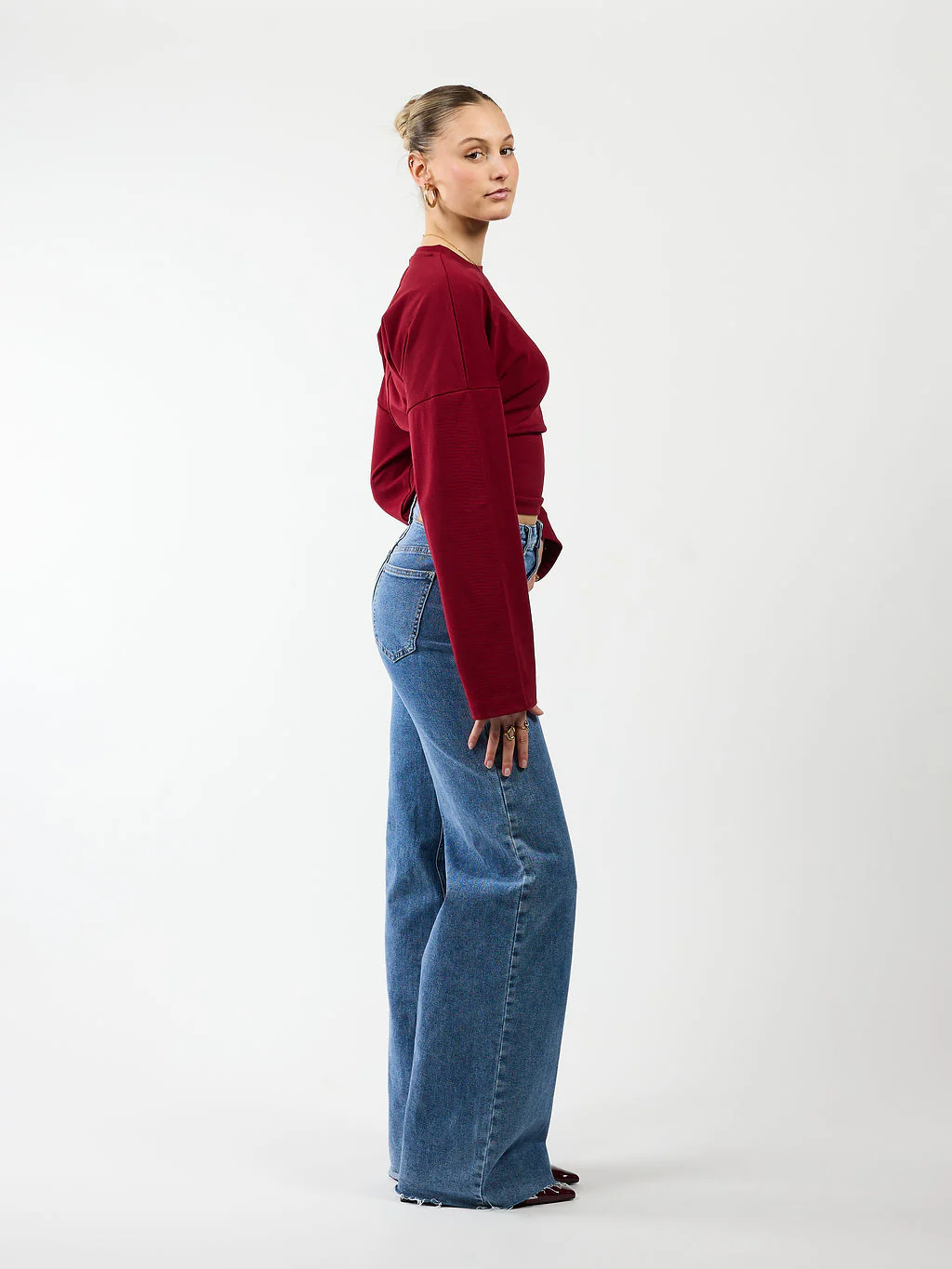 Sanna Tee | Rood | Tall - Image 5