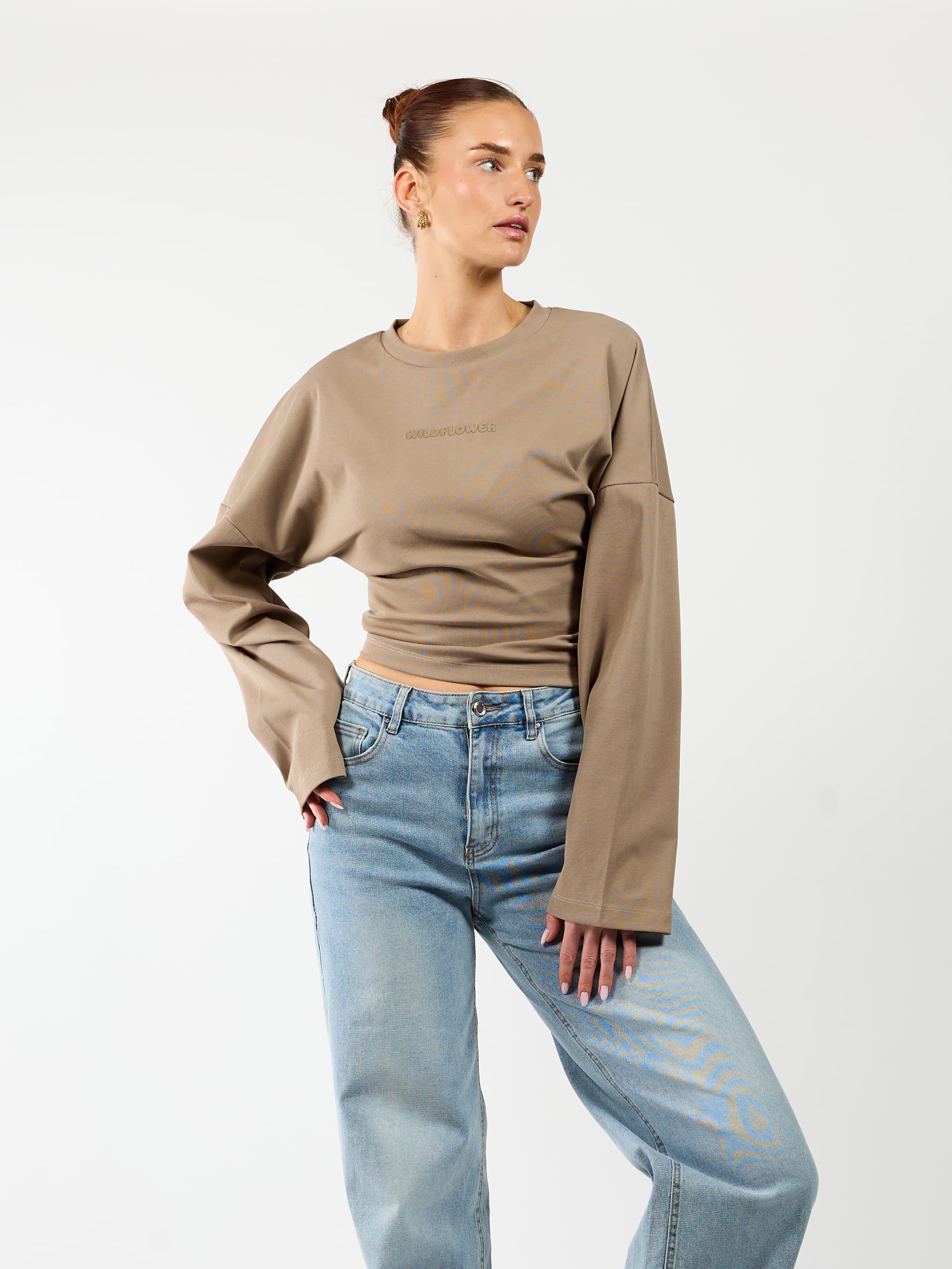 Sanna Tee | Taupe | Tall - Image 4