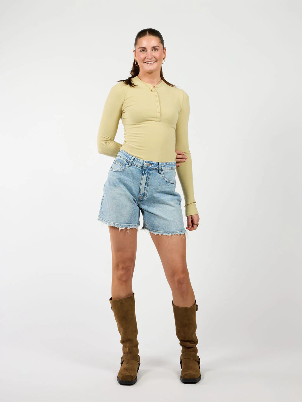 Sera | Denim Short | Blauw | Tall - Image 3