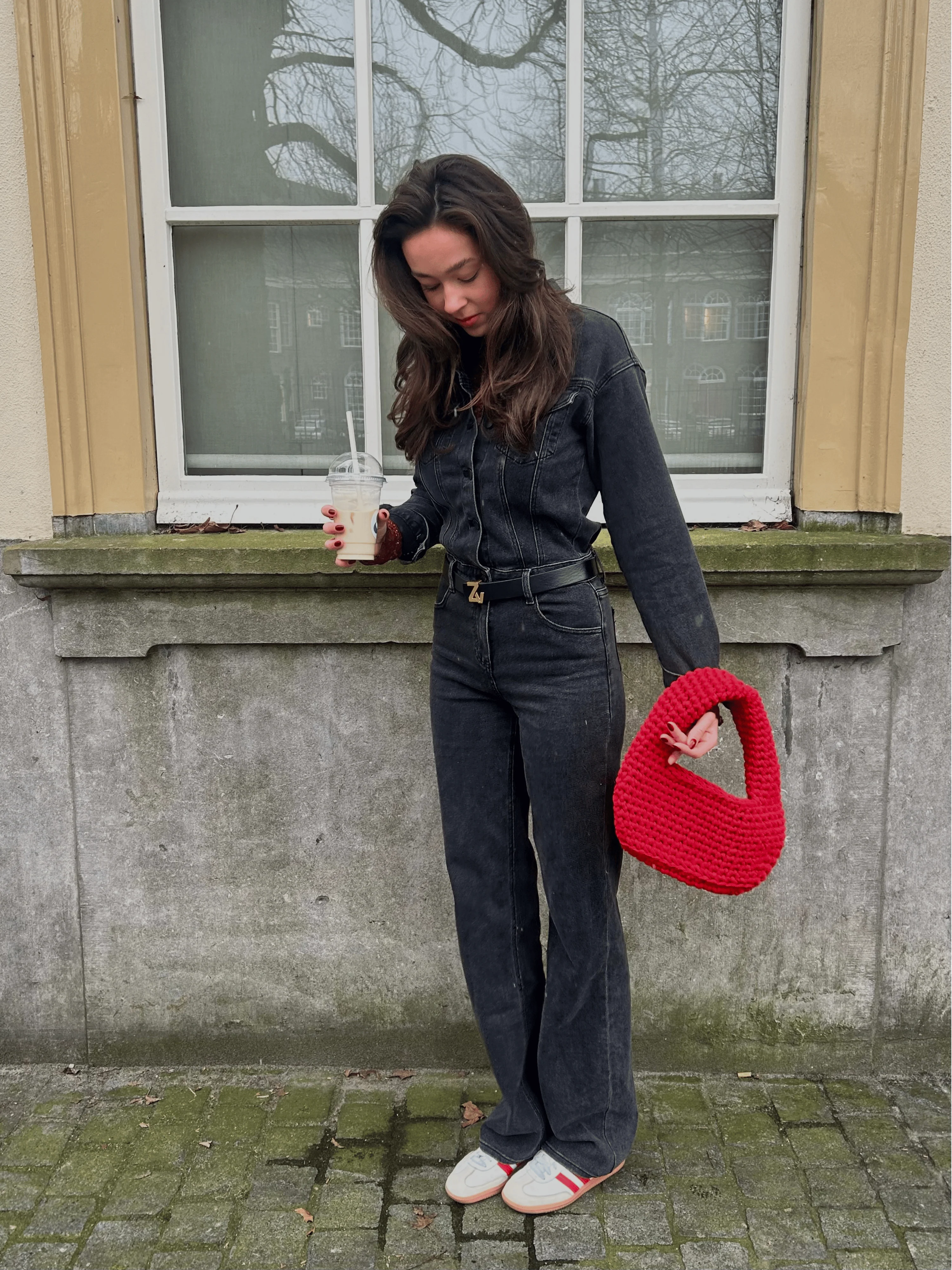 Zoë Denim Jumpsuit | Straight leg | Stretch | Donkergrijs | Tall - Image 10