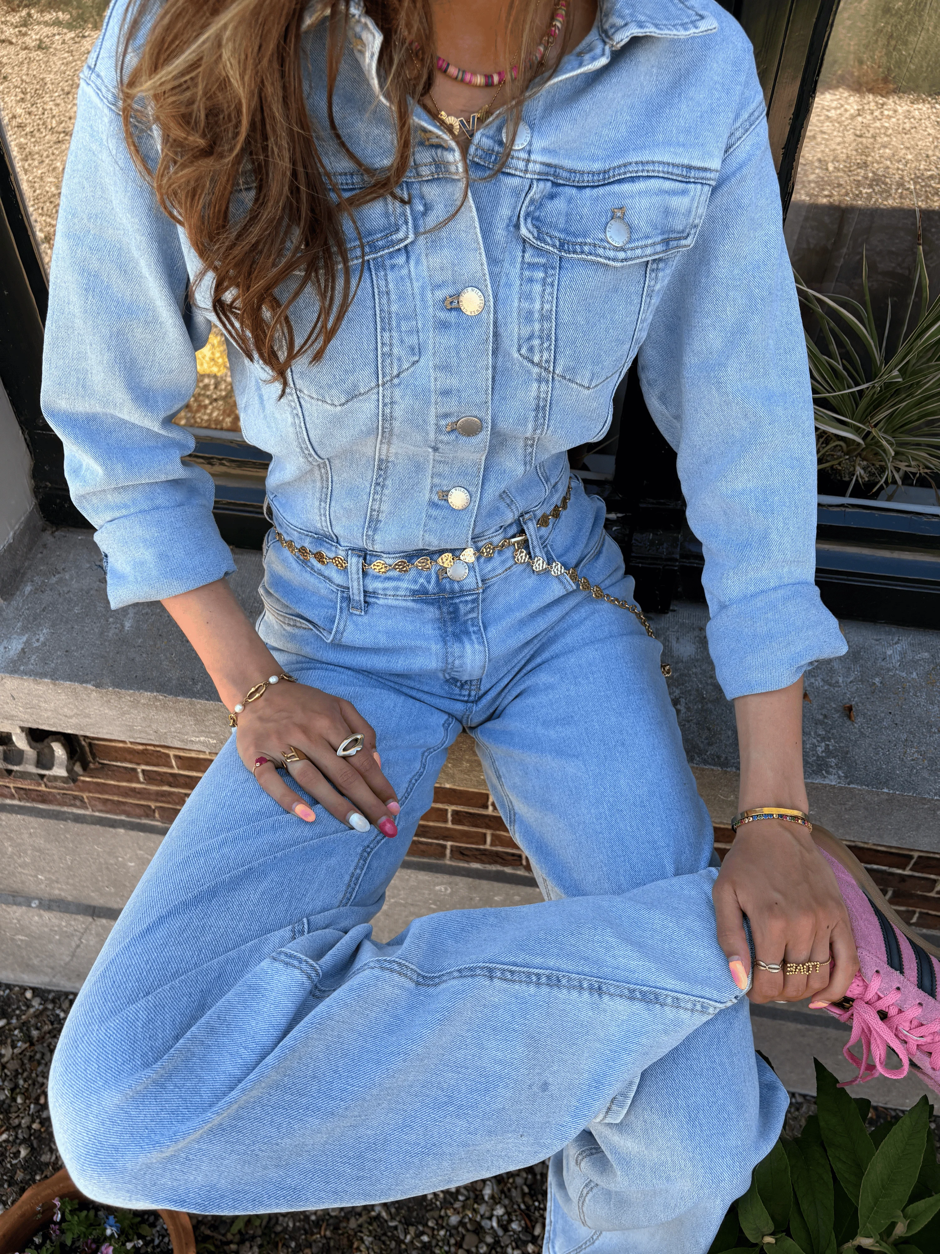 Zoë Denim Jumpsuit | Straight leg | Stretch | Blauw | Tall - Image 10