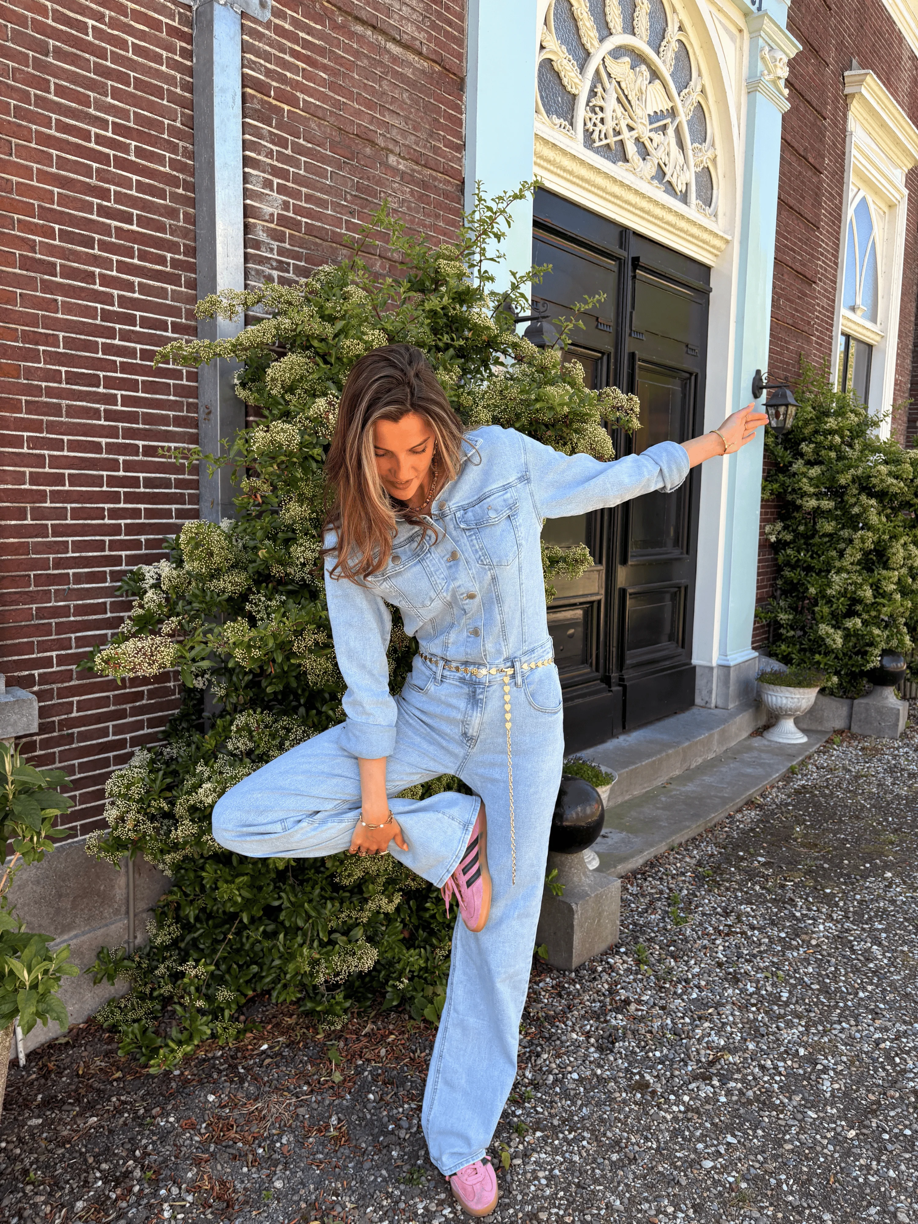 Zoë Denim Jumpsuit | Straight leg | Stretch | Blauw | Tall - Image 9