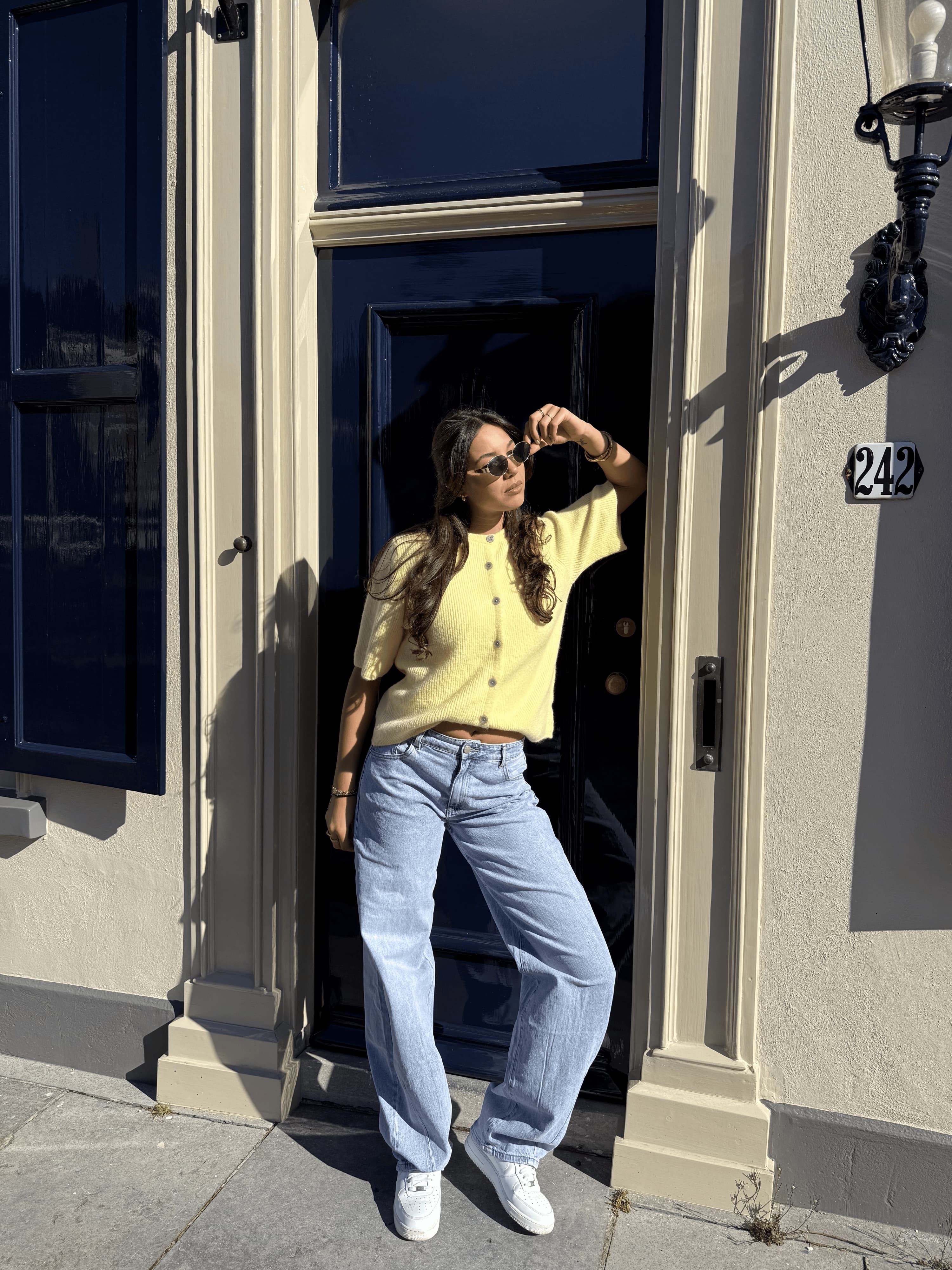 Zoey Barrel Jeans | Mid-waist | Blue | Stretch | Tall - Image 3