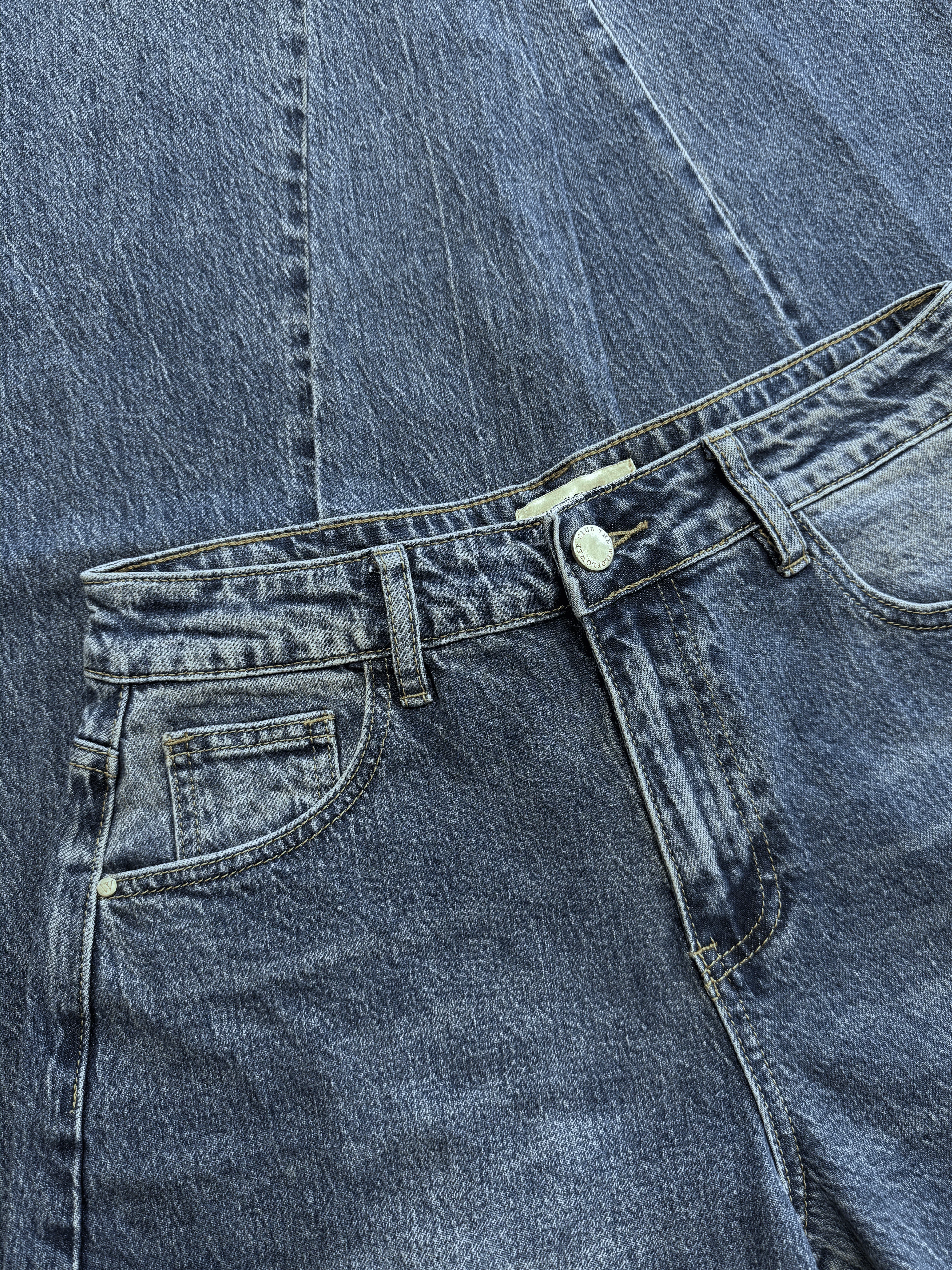Zoey Barrel Jeans | Mid-waist | Ocean blue | Stretch | Tall - Image 10