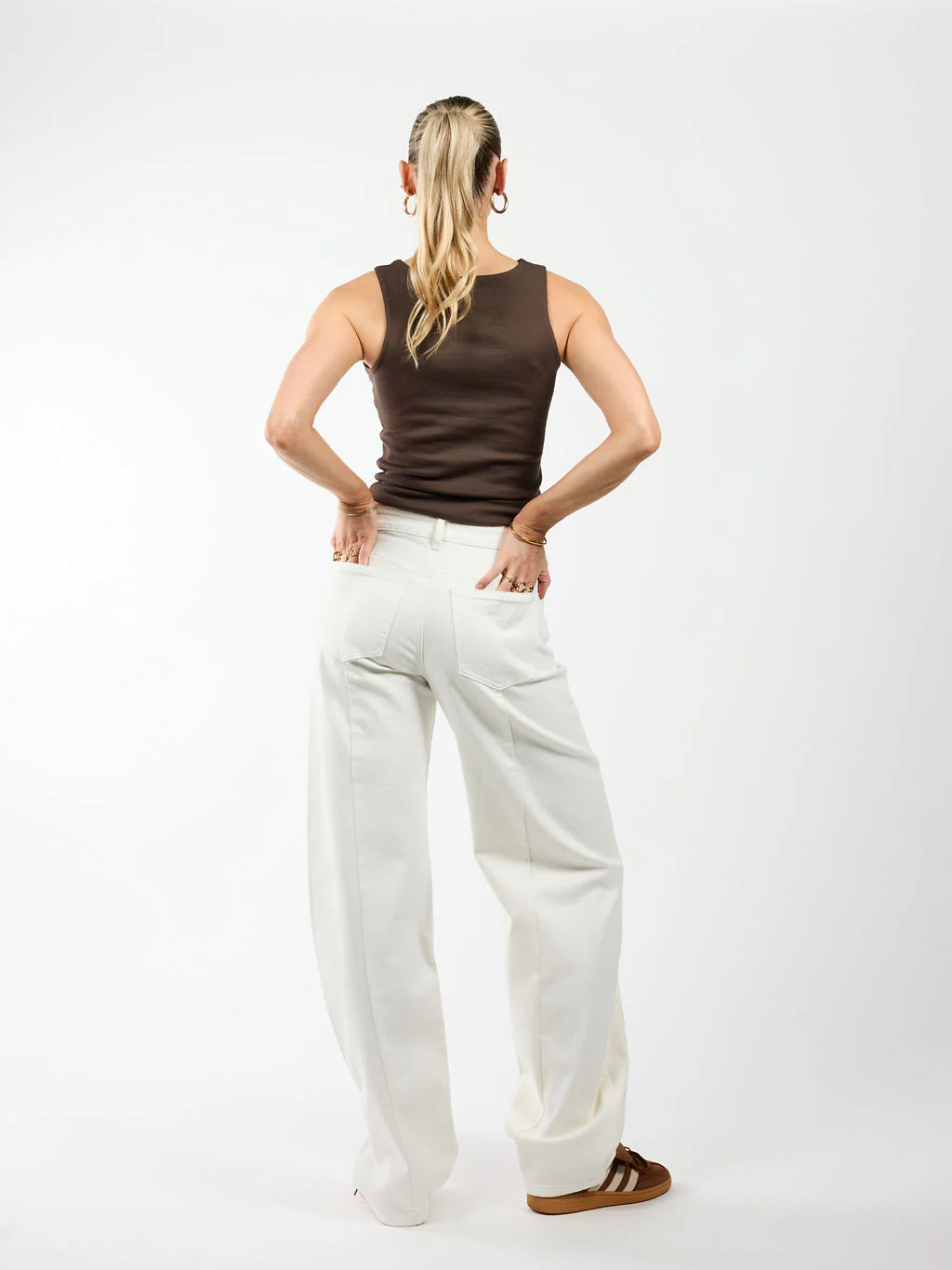 Zoey Barrel Jeans | Mid-waist | Wit | Stretch | Tall - Image 5
